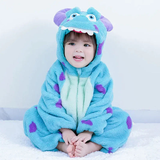 Adorable Sully-Themed Baby Rompers: Perfect for Your Little Monster