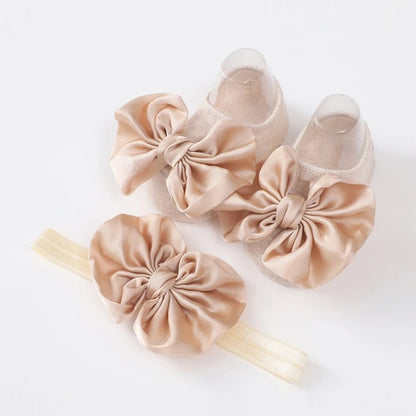 Cozy Baby Shoes with Bow - Cozy Cart